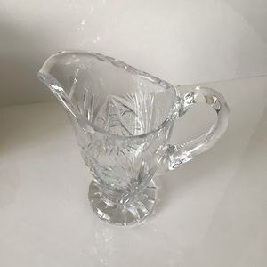 Vintage pressed glasses milk creamer